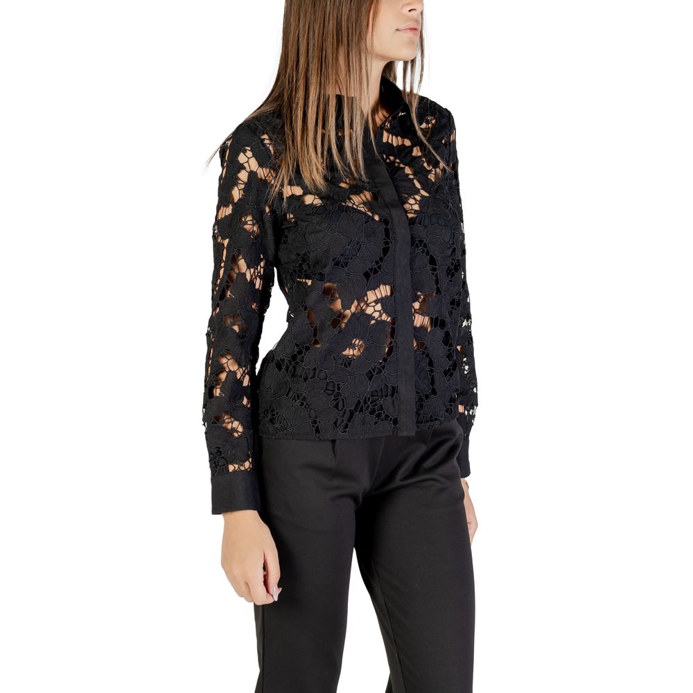 Blouse noire en polyester Morgan De Toi