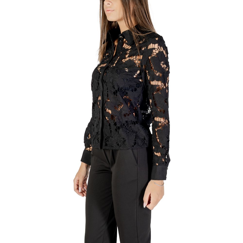 Blouse noire en polyester Morgan De Toi