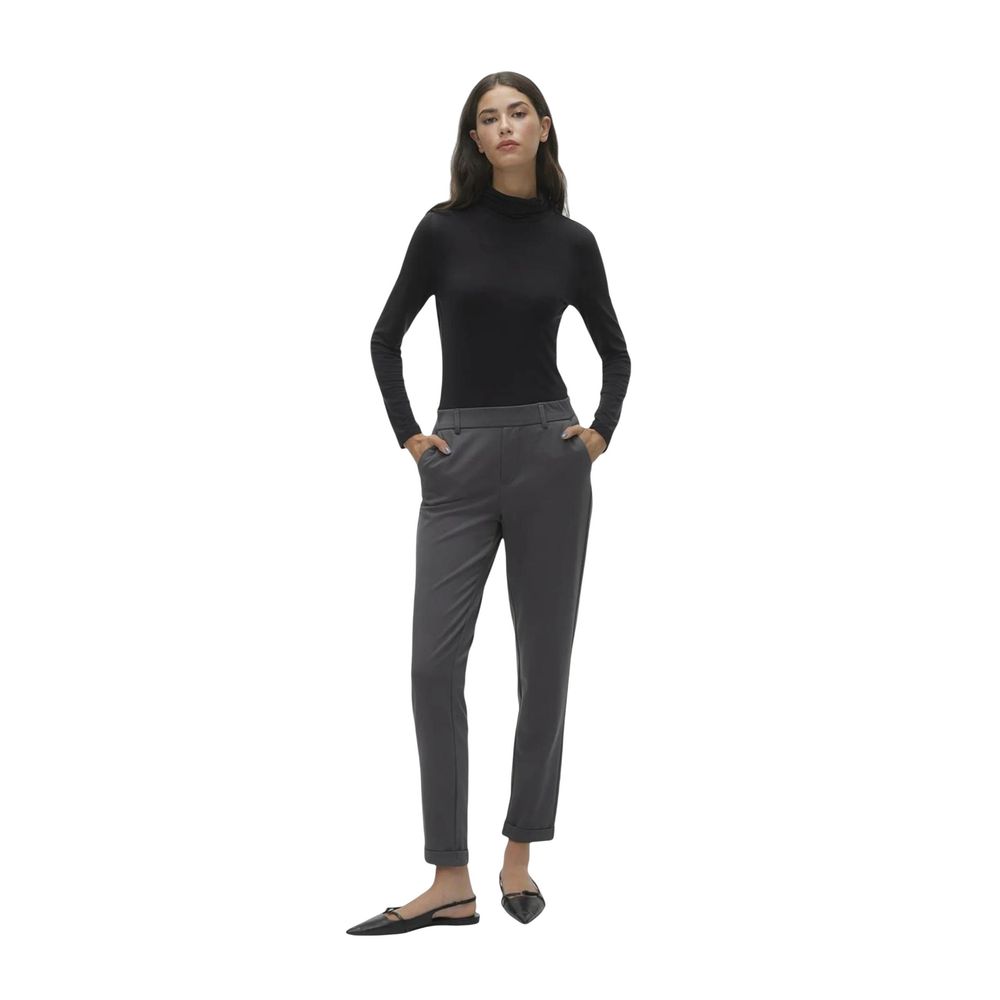 Pantaloni casual in poliestere grigio Vero Moda