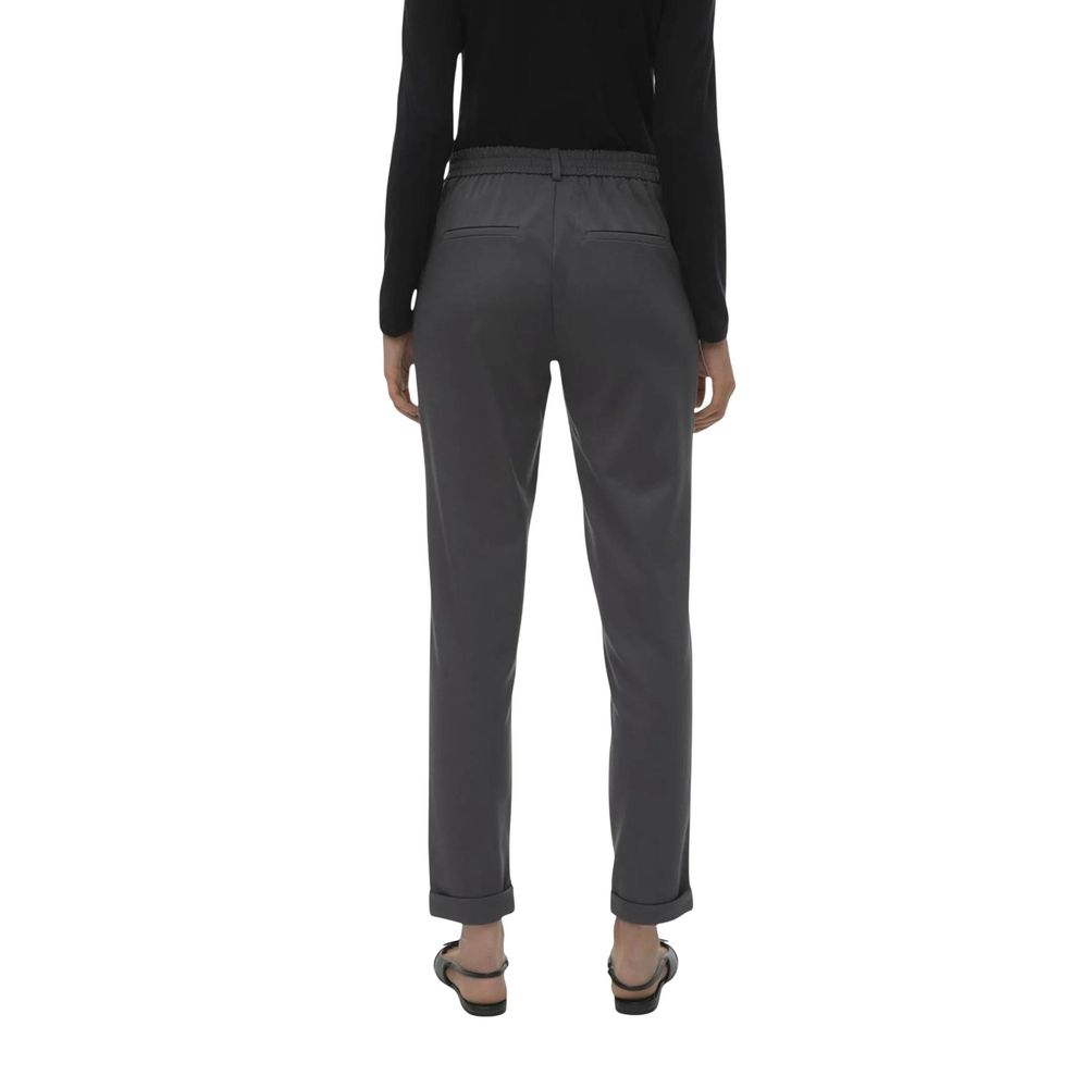 Pantaloni casual in poliestere grigio Vero Moda