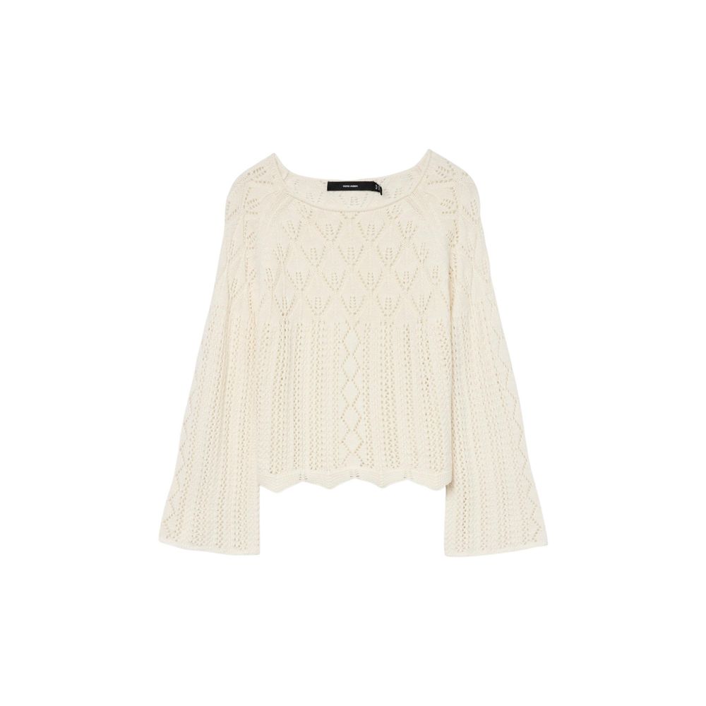 Sweat-shirt Vero Moda en coton beige