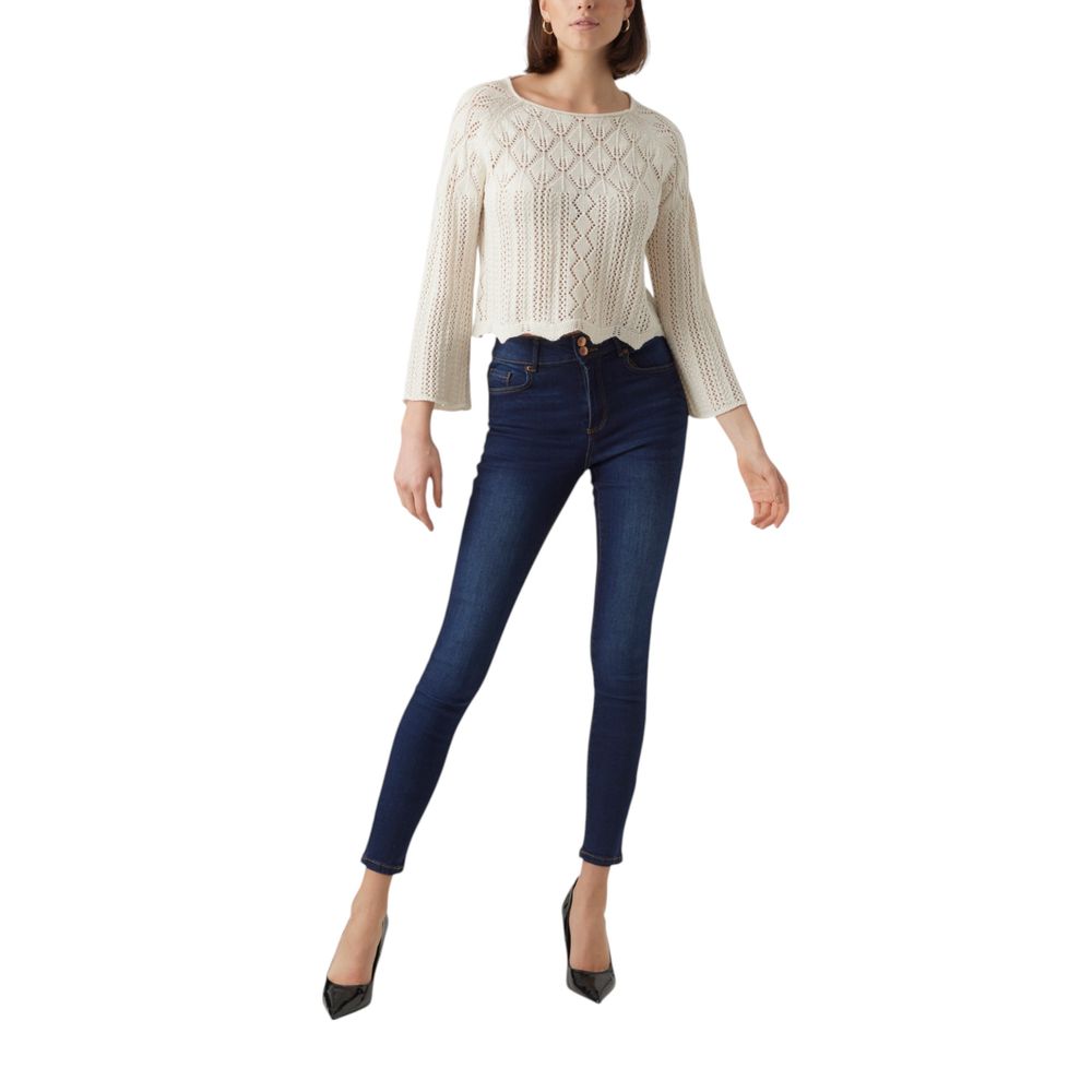 Sweat-shirt Vero Moda en coton beige