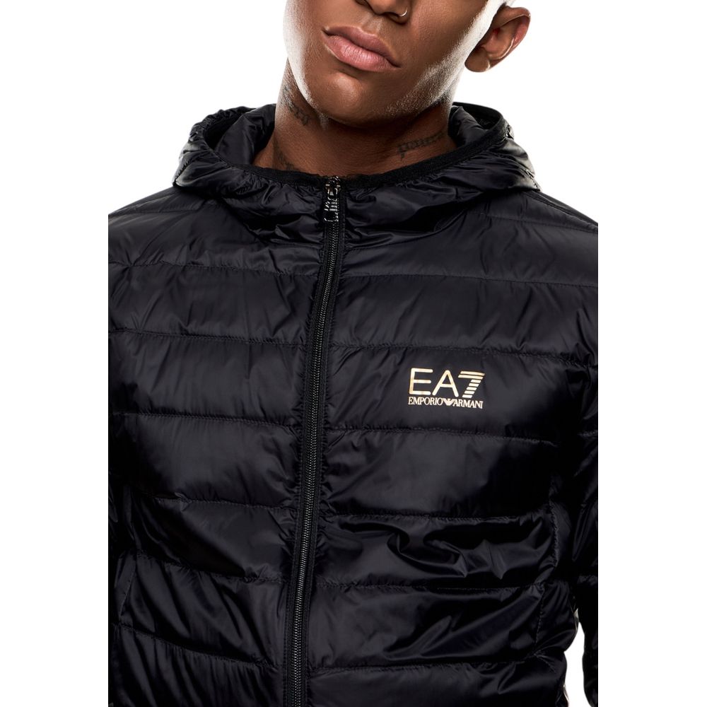 Giacca Lunga Bicolore EA7 Emporio Armani in Poliammide