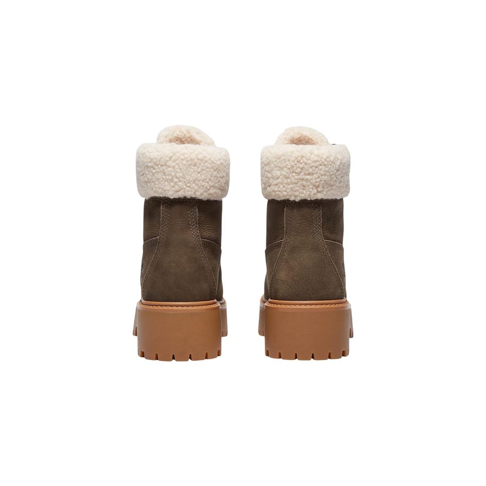 Bottes à lacets en cuir recyclé marron Timberland