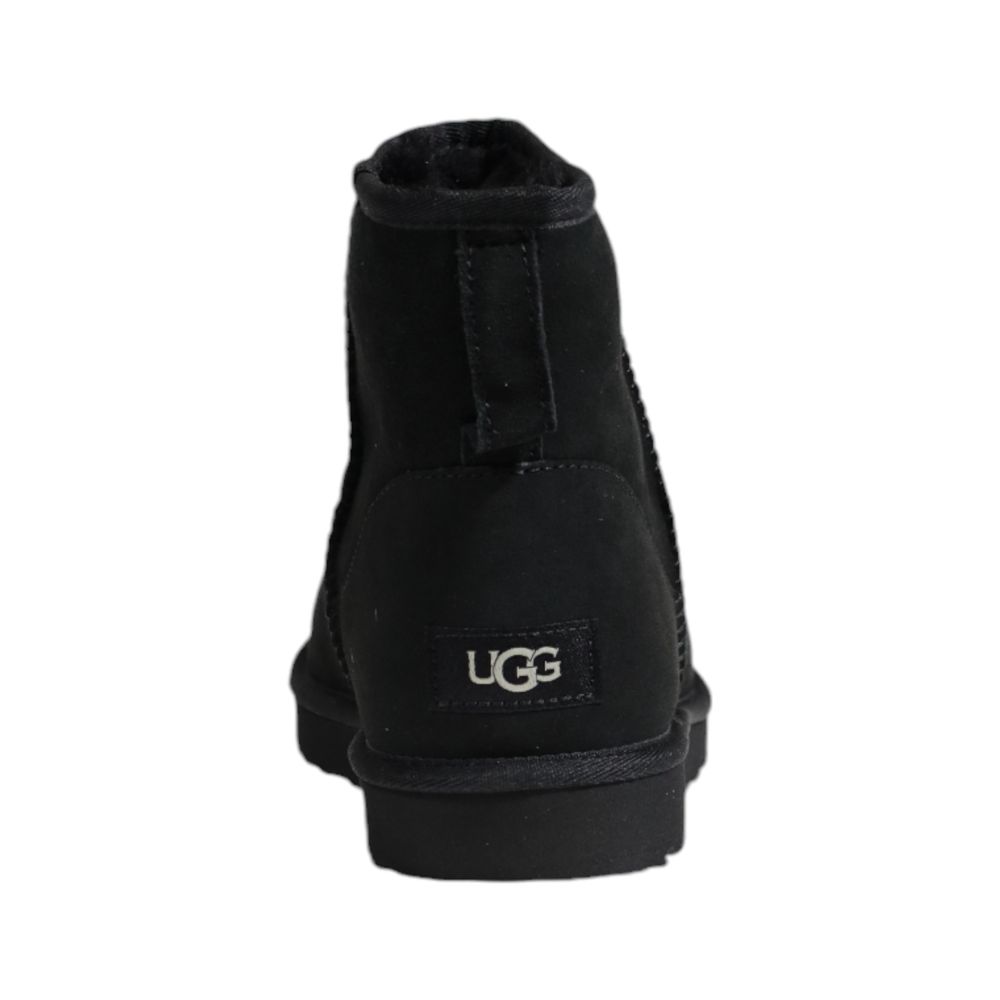 Bottines UGG en daim et cuir noirs