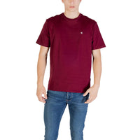 T-shirt in cotone bordeaux Calvin Klein Jeans