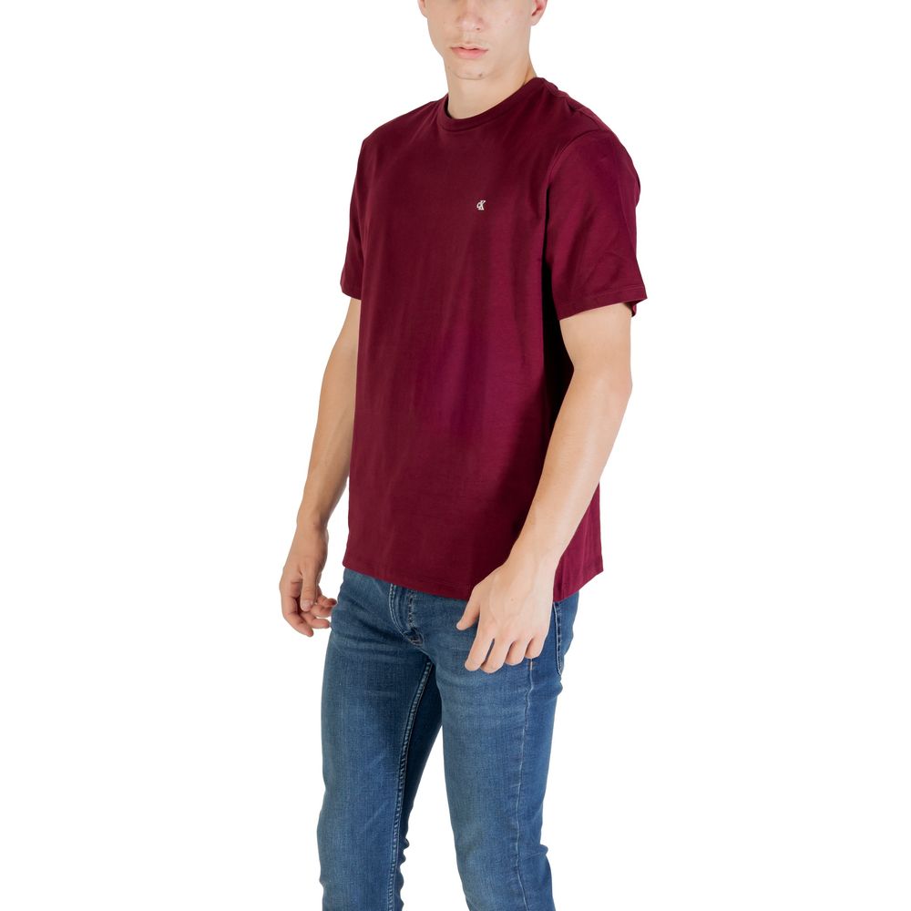 T-shirt in cotone bordeaux Calvin Klein Jeans