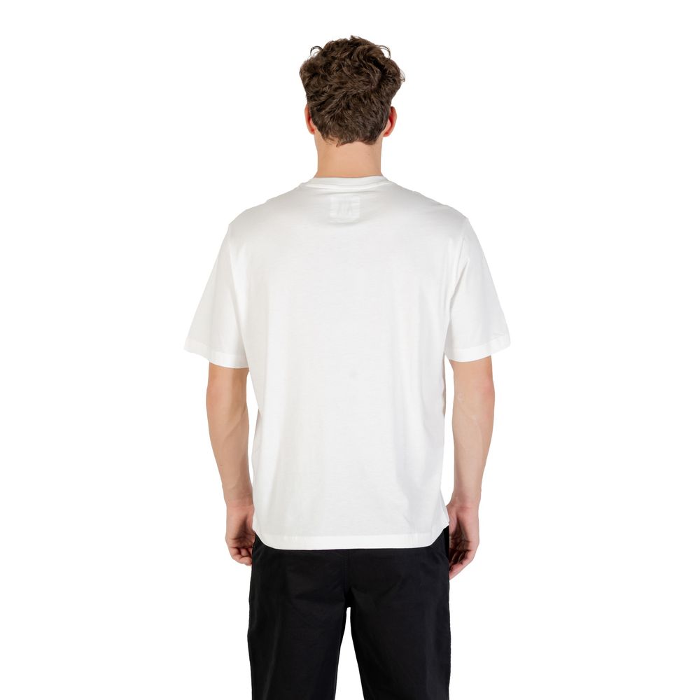 T-shirt en coton crème Armani Exchange