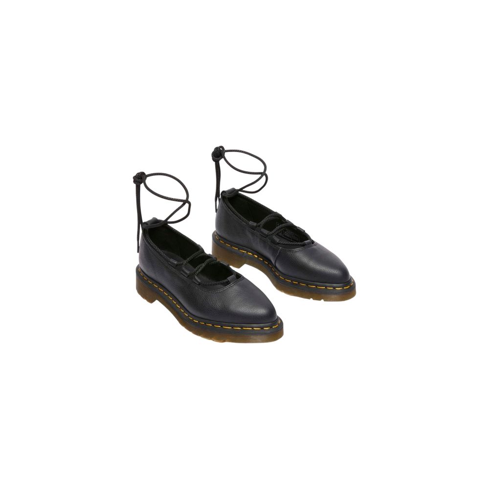 Escarpins à plateforme en cuir noir Dr. Martens