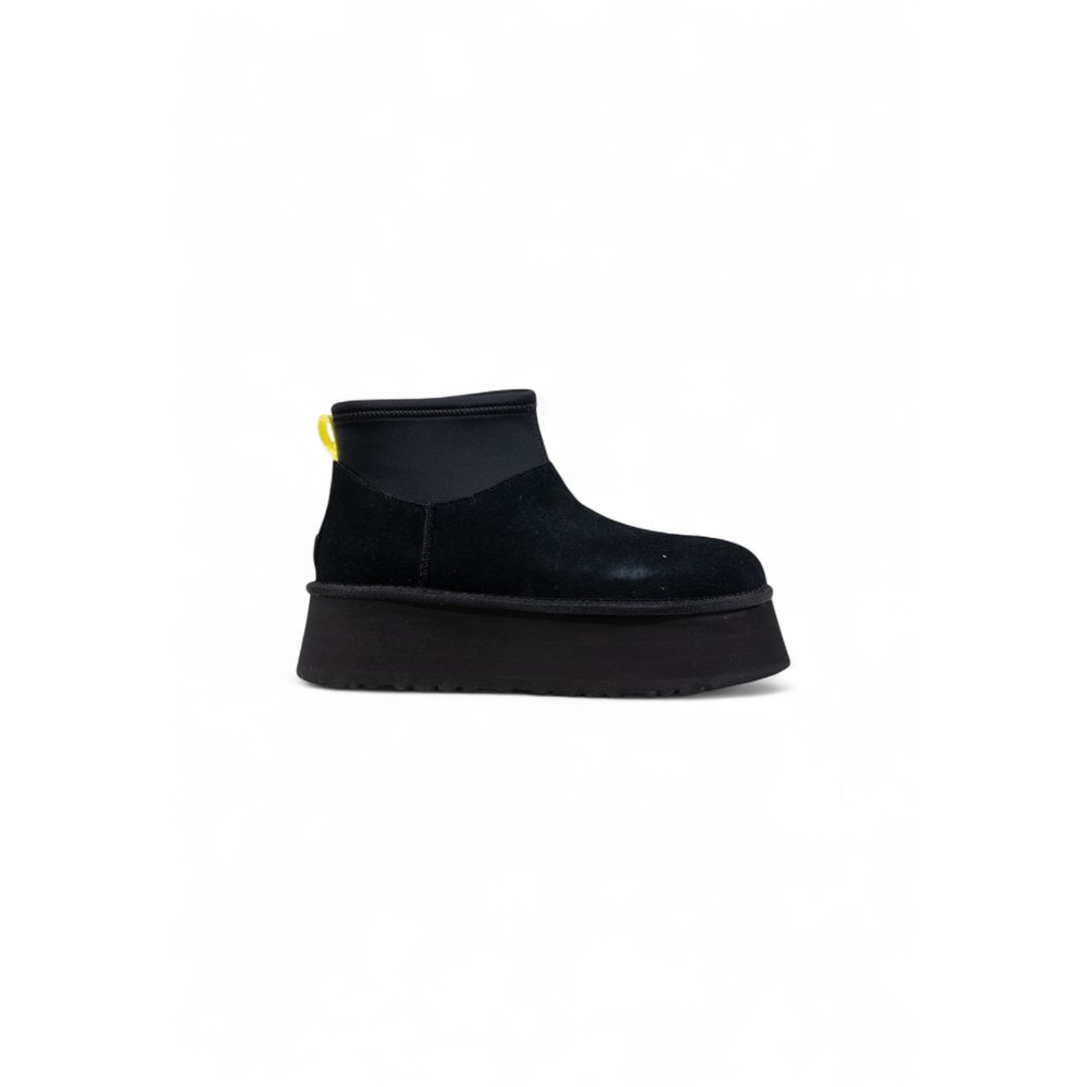 Bottines UGG en daim et cuir noirs