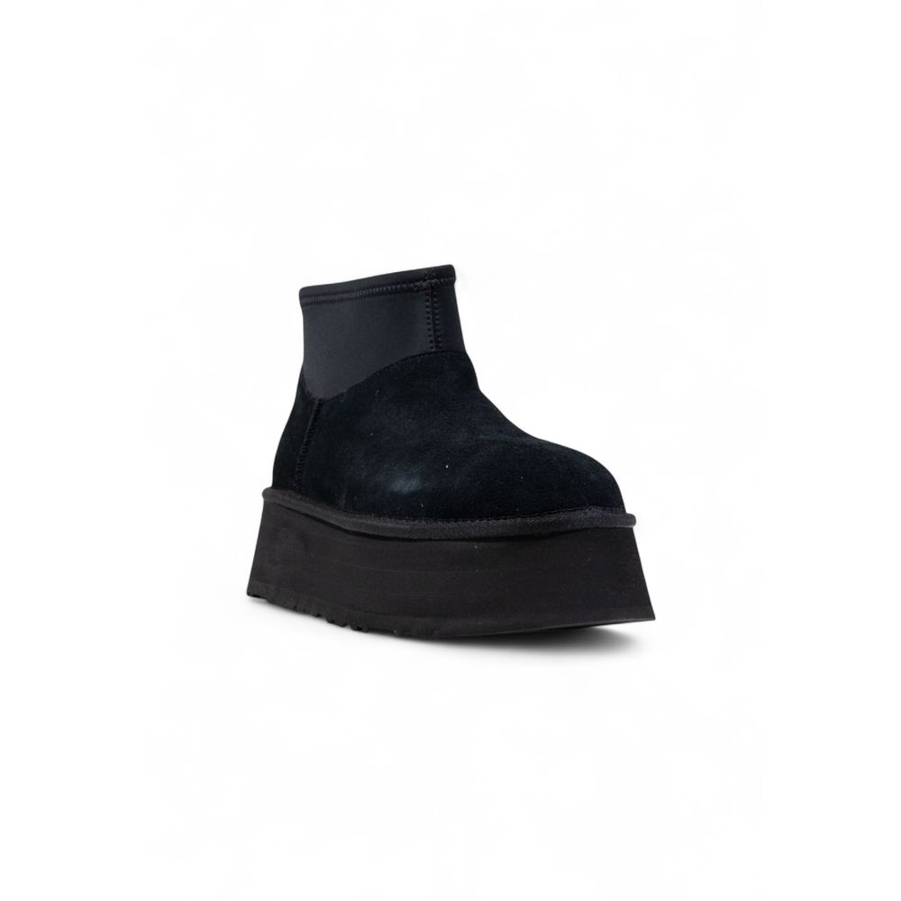 Bottines UGG en daim et cuir noirs