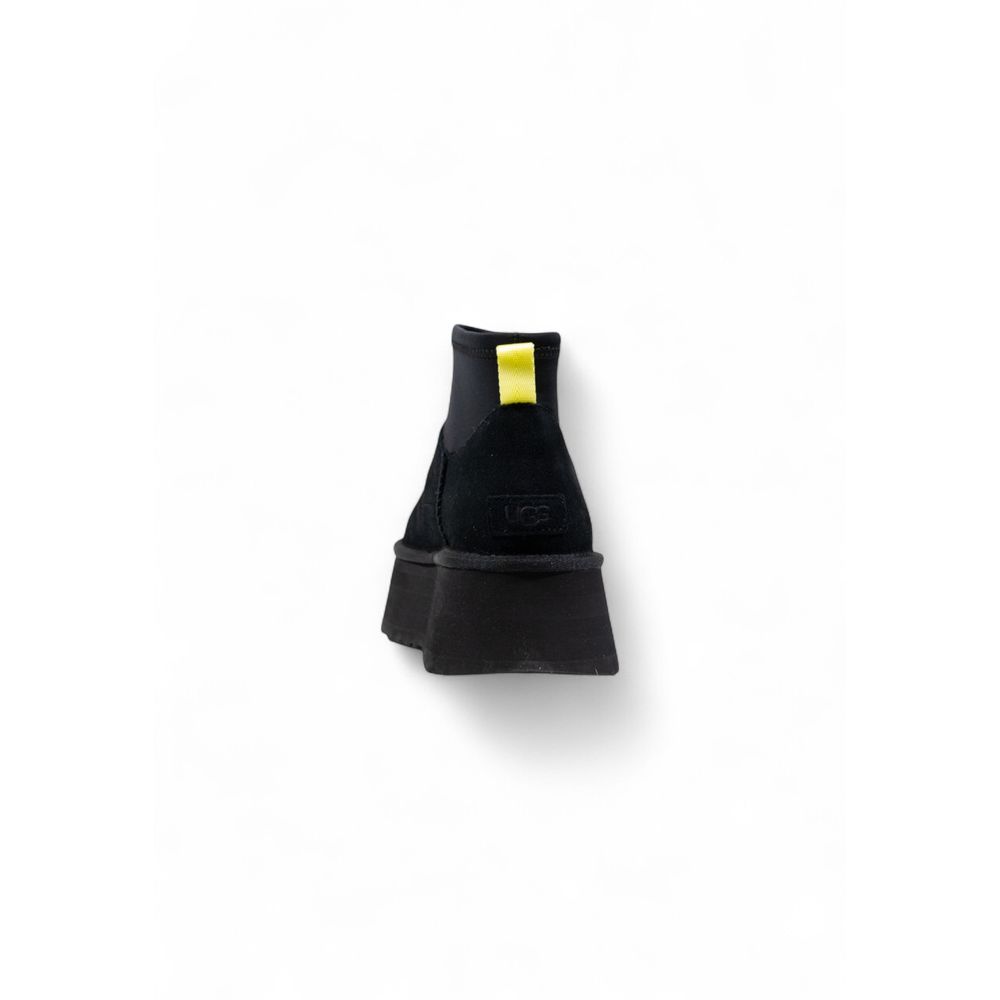 Bottines UGG en daim et cuir noirs