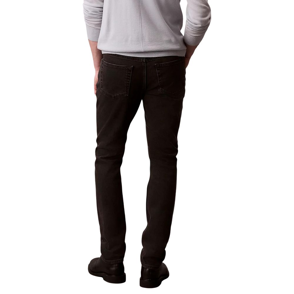 Jean slim en coton noir Calvin Klein Jeans