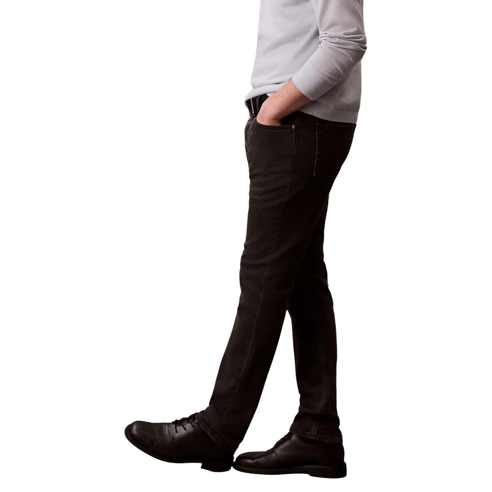 Jean slim en coton noir Calvin Klein Jeans
