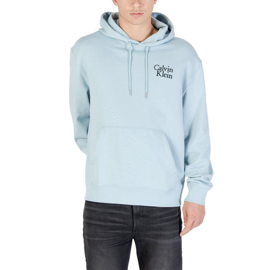 Sweat à capuche Calvin Klein Jeans en coton bleu