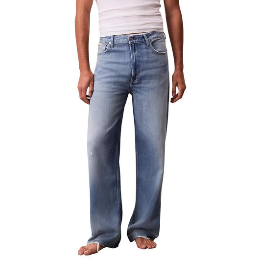 Jean coupe décontractée Calvin Klein Jeans en lyocell bleu