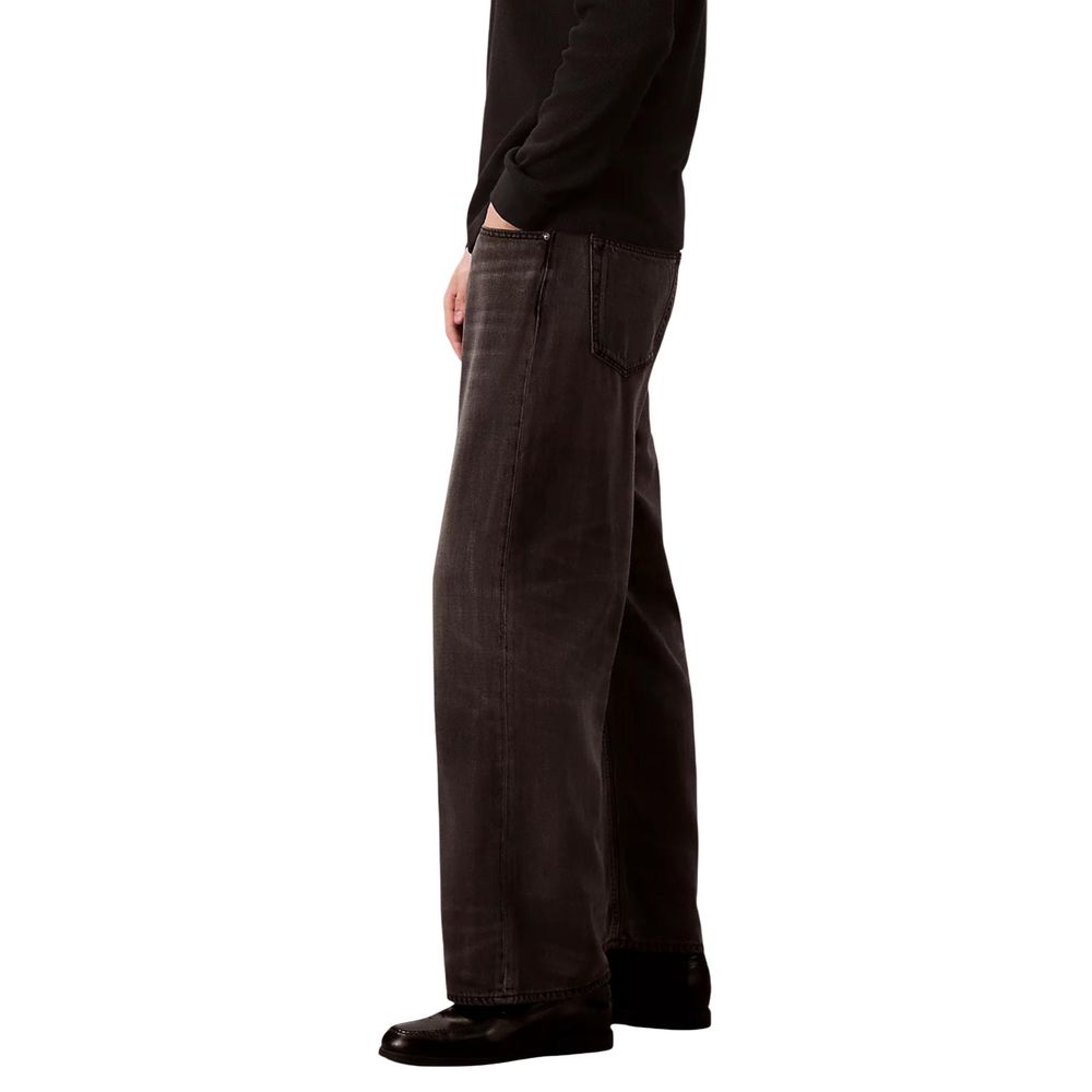 Calvin Klein Jeans Jeans Neri in Lyocell Vestibilità Rilassata