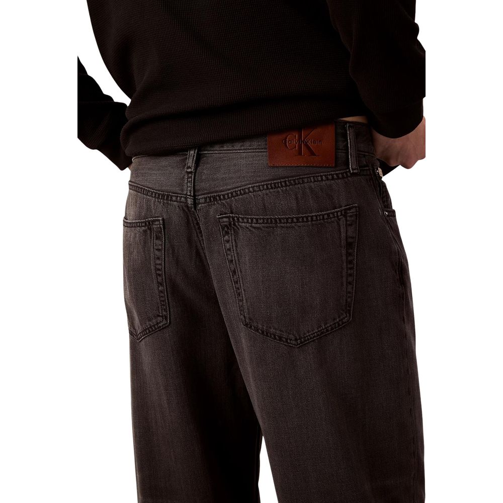 Calvin Klein Jeans Jeans Neri in Lyocell Vestibilità Rilassata