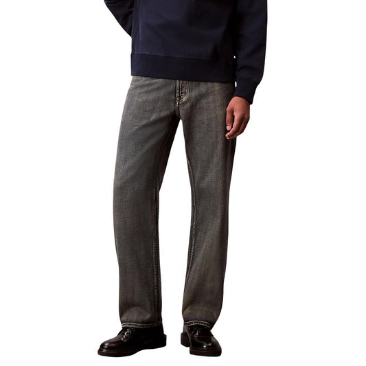 Jean décontracté en coton beige Calvin Klein Jeans