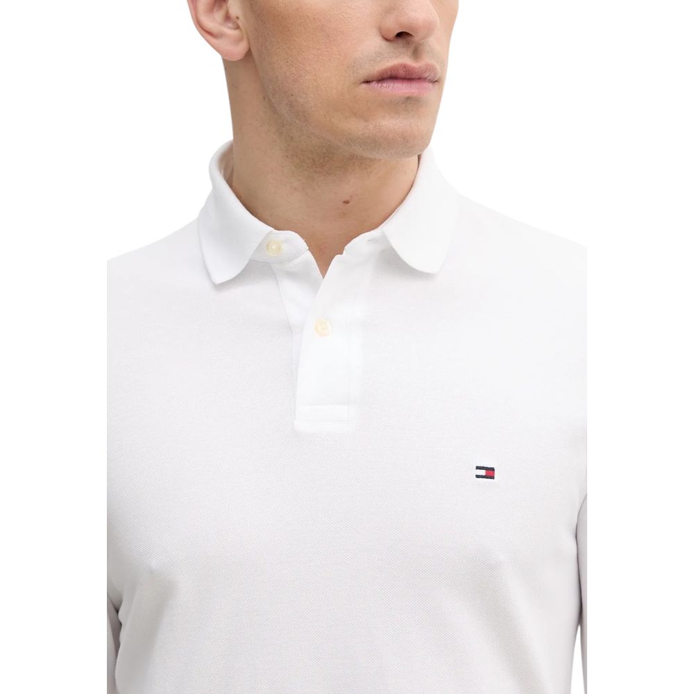 T-shirt Tommy Hilfiger en coton biologique blanc à manches longues