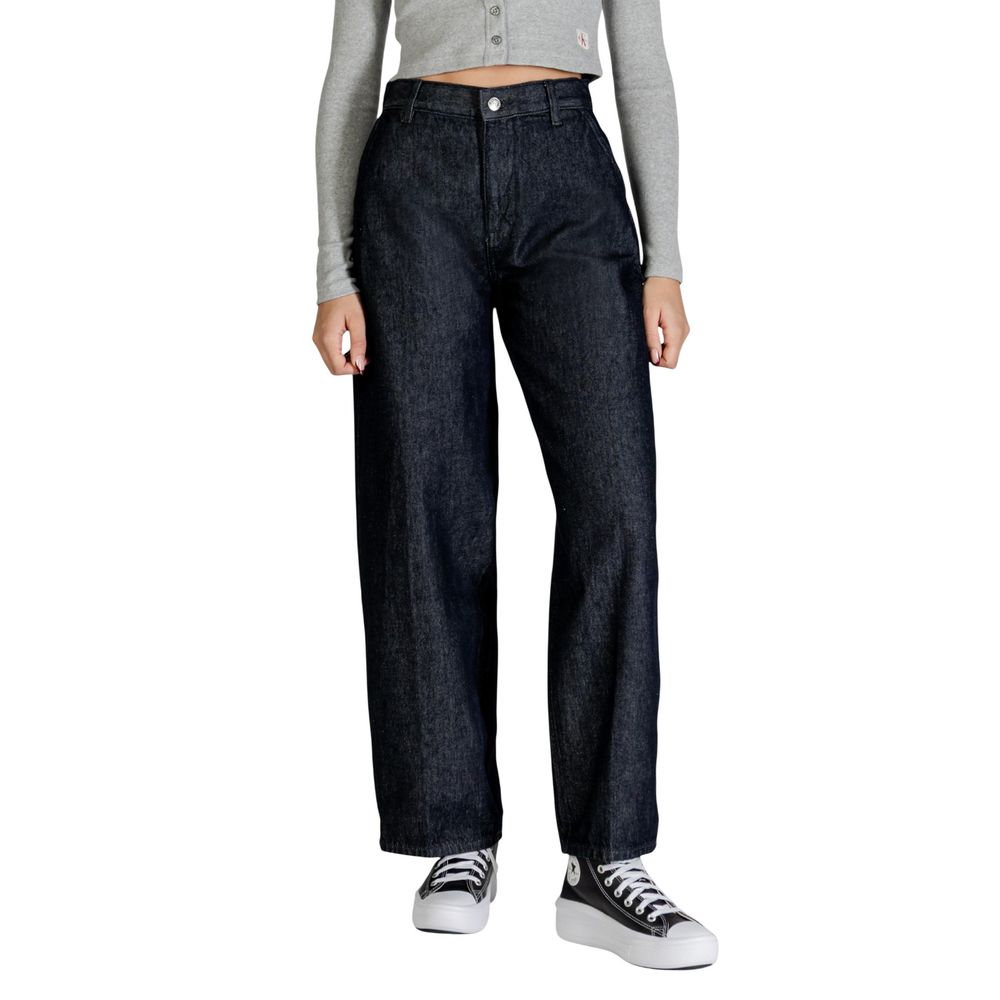 Jean Calvin Klein Bootcut en Coton Bleu