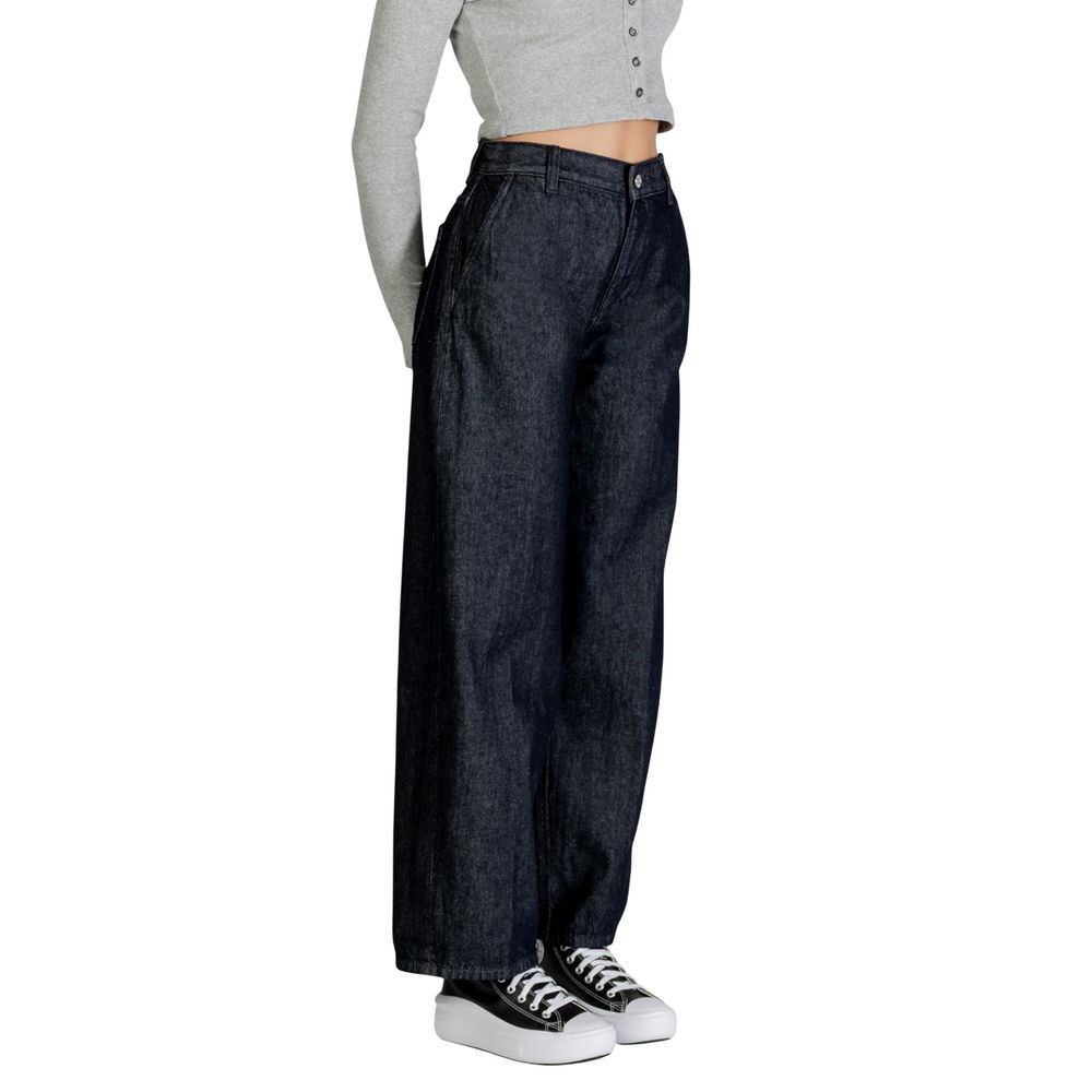 Jean Calvin Klein Bootcut en Coton Bleu