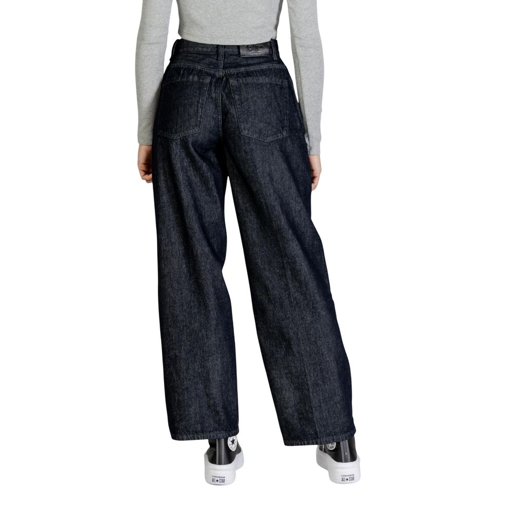 Jean Calvin Klein Bootcut en Coton Bleu