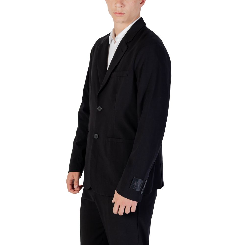 Blazer noir en lyocell Armani Exchange