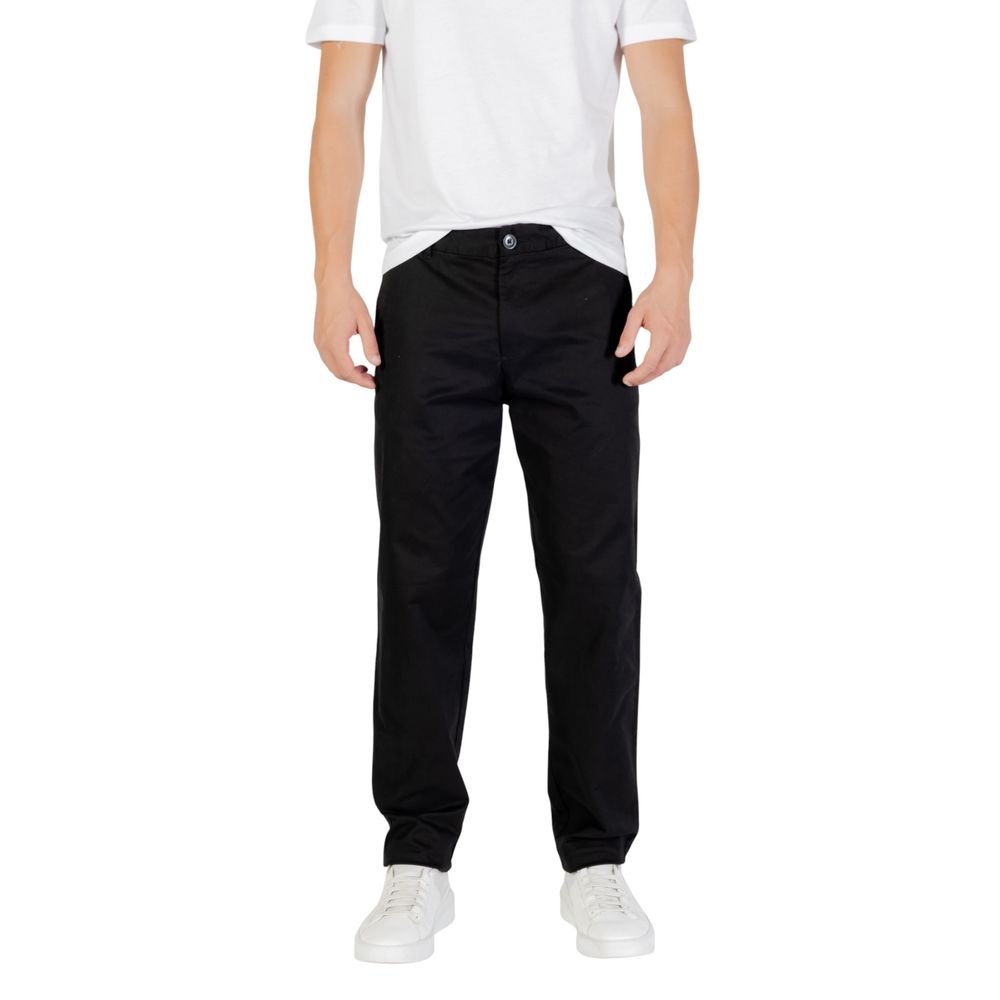 Pantalon skinny en coton noir Armani Exchange