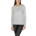 T-shirt a maniche lunghe Armani Exchange in cotone bianco