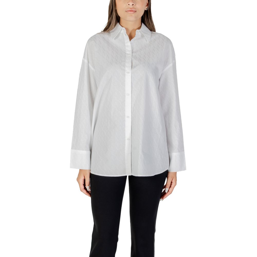 Camicia in cotone bianca Armani Exchange
