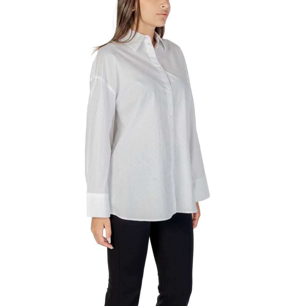 Camicia in cotone bianca Armani Exchange