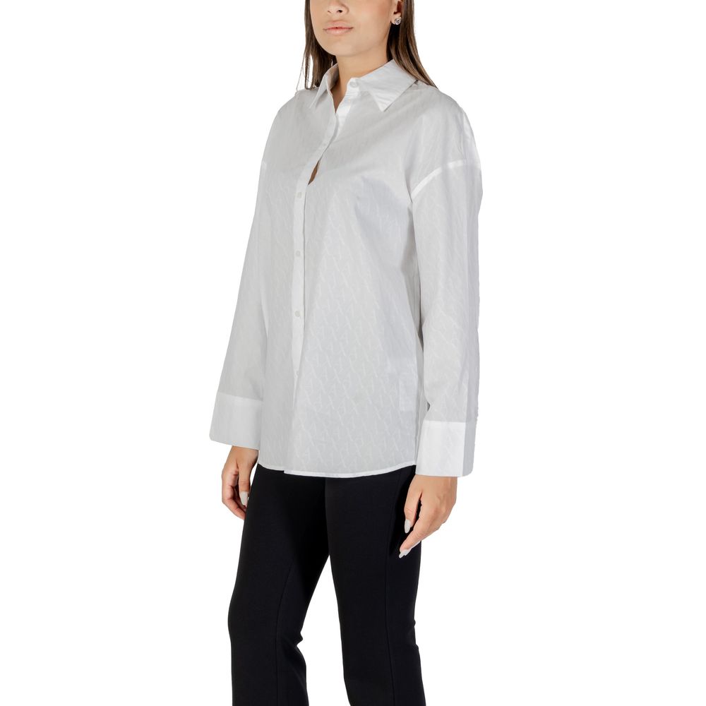 Camicia in cotone bianca Armani Exchange