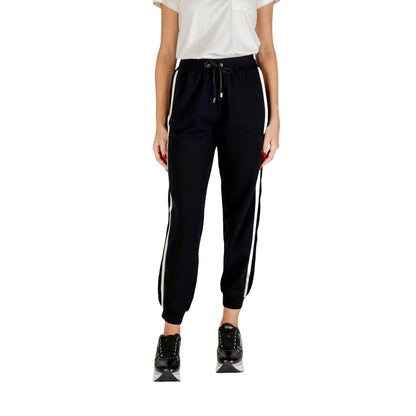 Liu Jo Black And White Cotton Joggers (Workout Pants)
