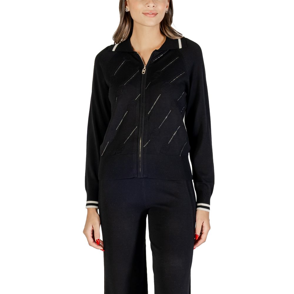 Cardigan Liu Jo in viscosa bianco e nero