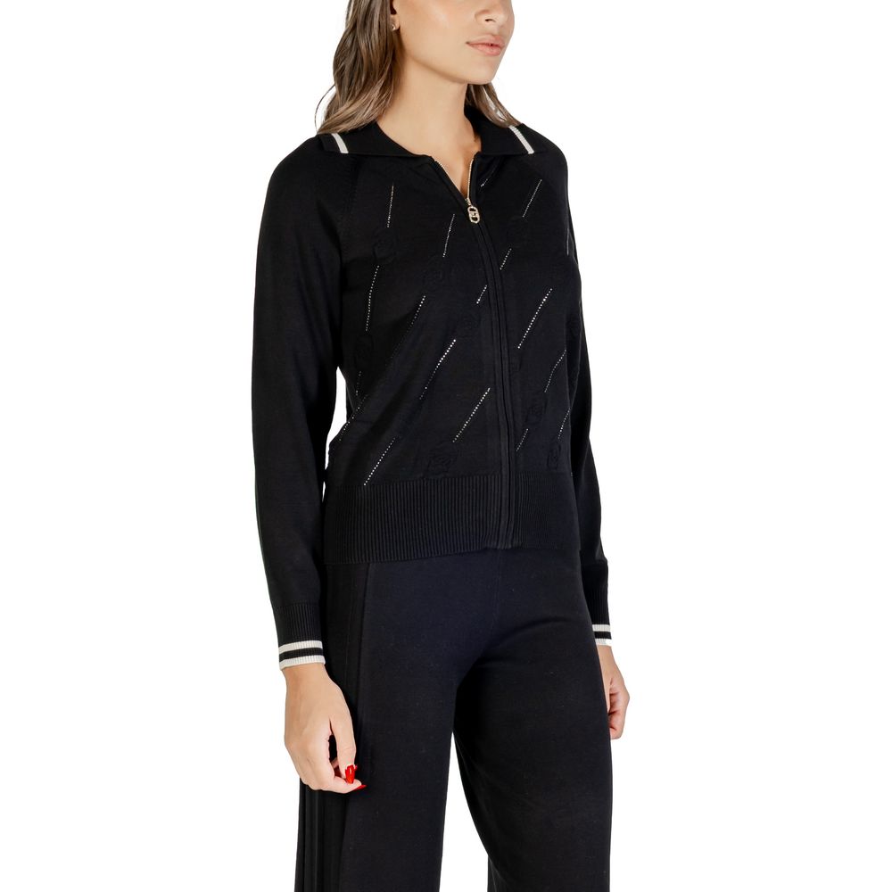 Cardigan Liu Jo in viscosa bianco e nero