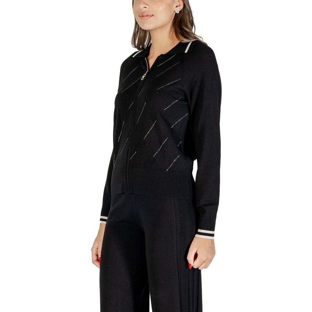 Cardigan Liu Jo in viscosa bianco e nero
