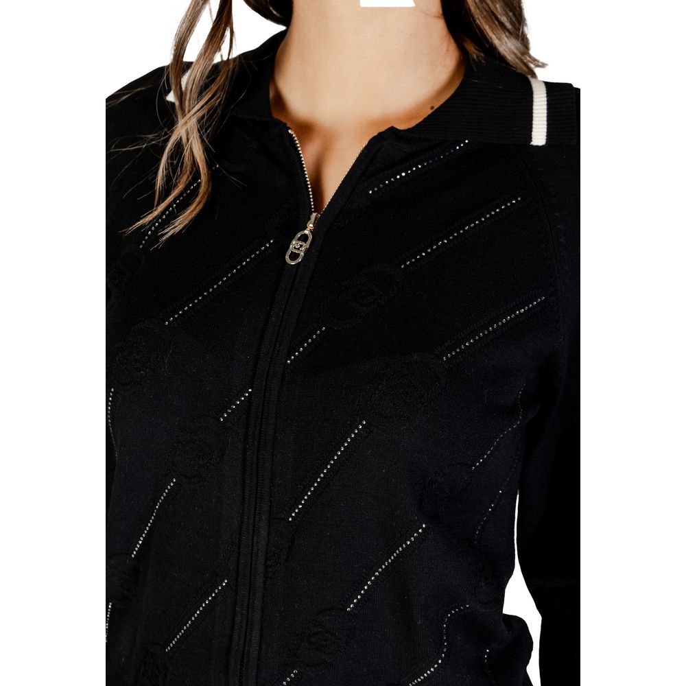Cardigan Liu Jo in viscosa bianco e nero