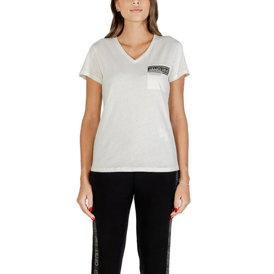 T-shirt en coton blanc Liu Jo