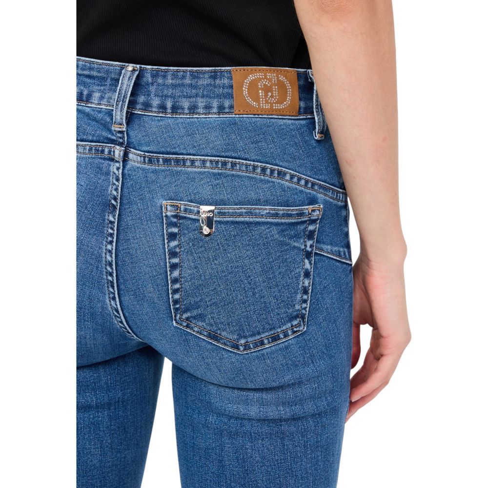 Jeans Liu Jo in cotone blu a zampa