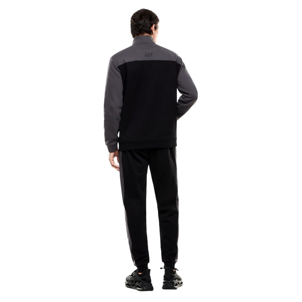 Tuta Emporio Armani EA7 in cotone nero