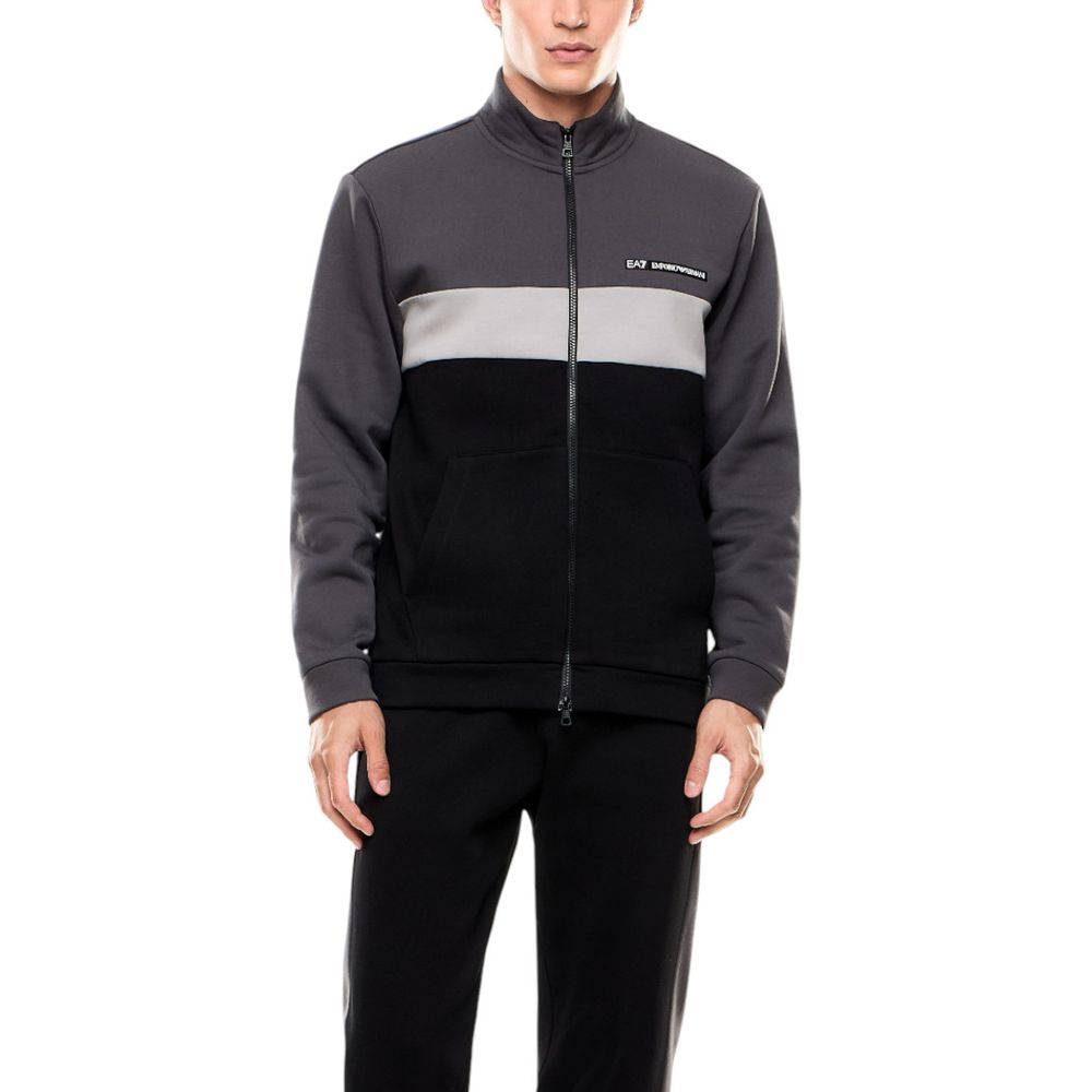 Tuta Emporio Armani EA7 in cotone nero