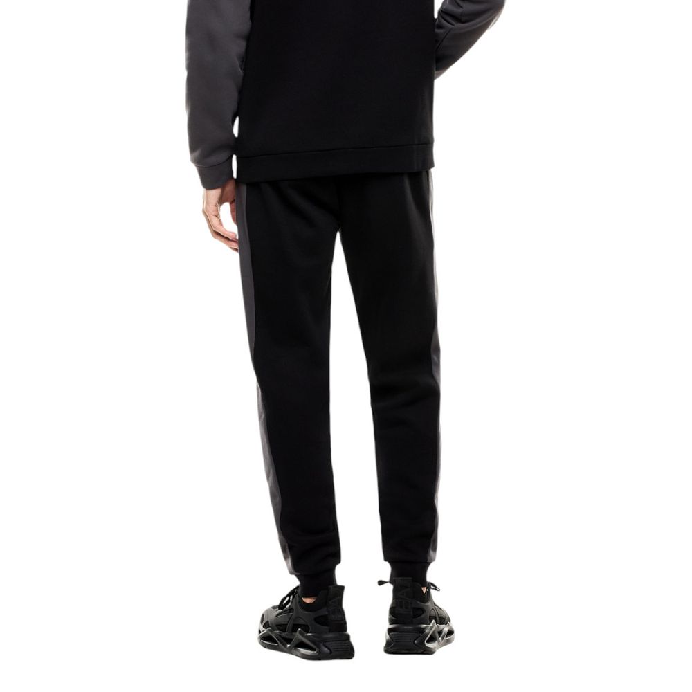 Tuta Emporio Armani EA7 in cotone nero