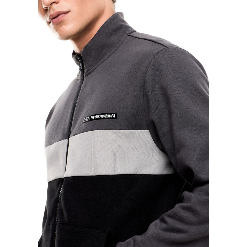 Tuta Emporio Armani EA7 in cotone nero