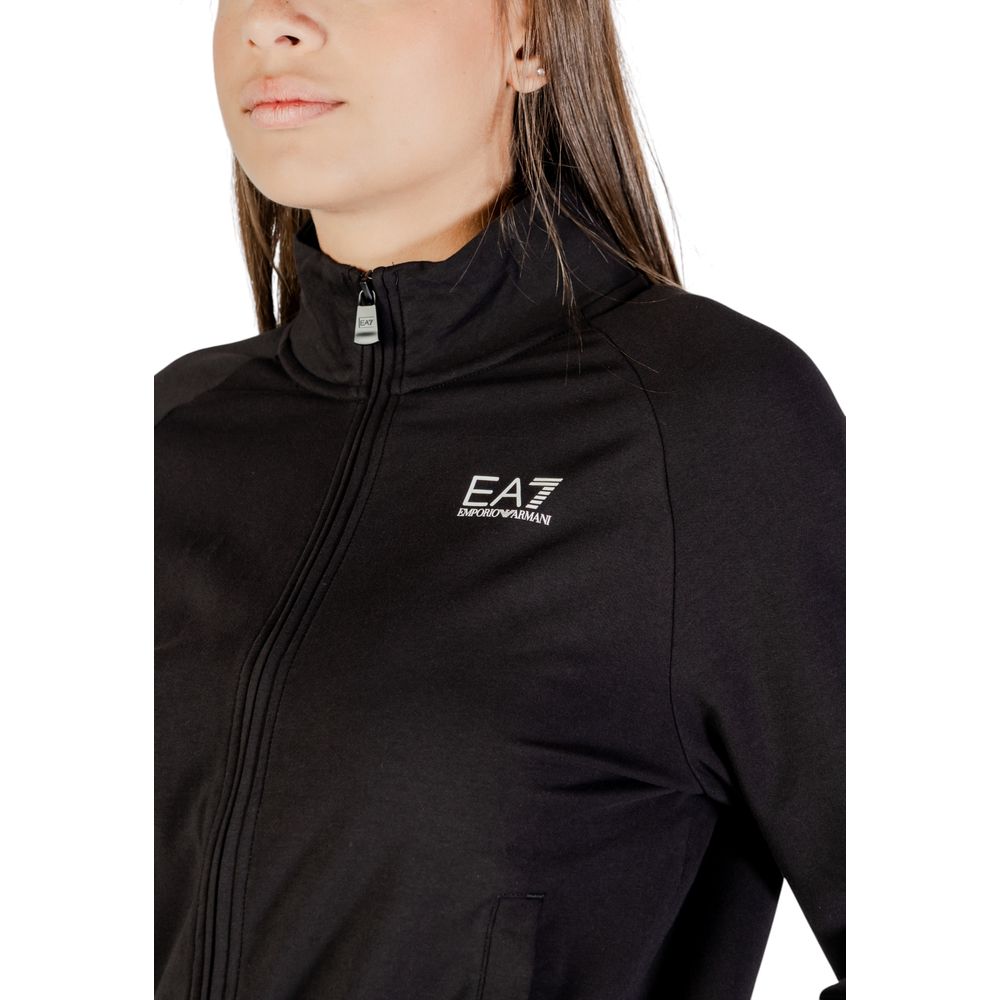 Tuta EA7 Emporio Armani in cotone nera