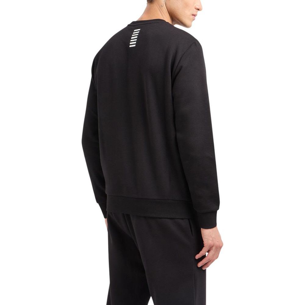EA7 Emporio Armani Felpa in cotone Nera