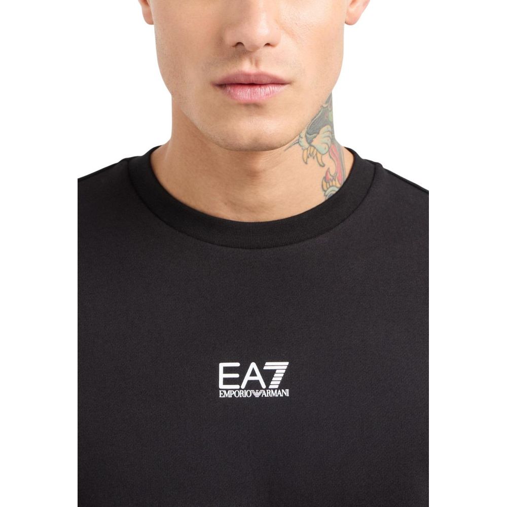 EA7 Emporio Armani Felpa in cotone Nera