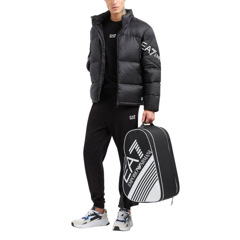EA7 Emporio Armani Felpa in cotone Nera