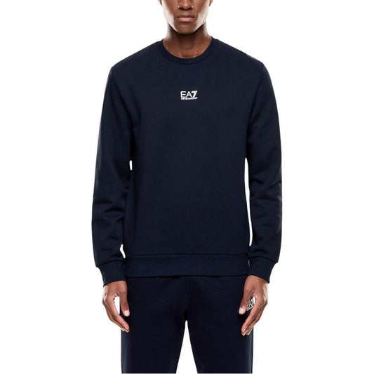 EA7 Emporio Armani Sweat-shirt en Coton Bleu