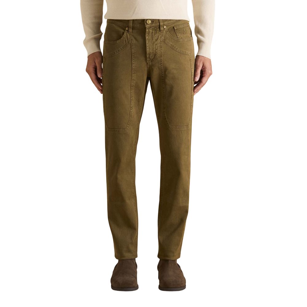 Jeans Skinny Jeckerson Marroni in Cotone